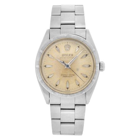 Rolex Oyster Perpetual 34 6569 Stainless steel Silver 1956 